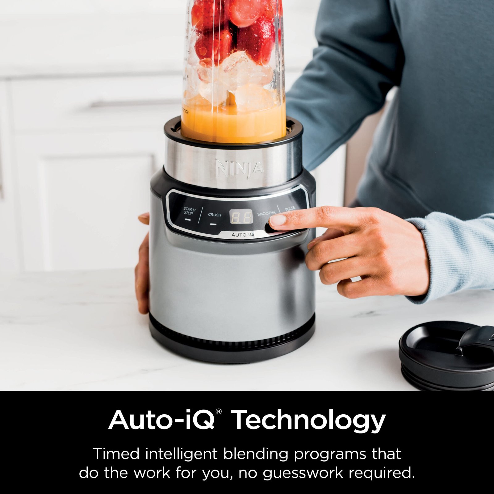 Ninja Nutri-Blender Pro مع Auto-iQ® — مع 3 أكواب للتنقل - Imagem 3